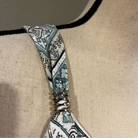 WHBM Tribal Print Strappy Belted Midi Dress - Picture 7 of 12